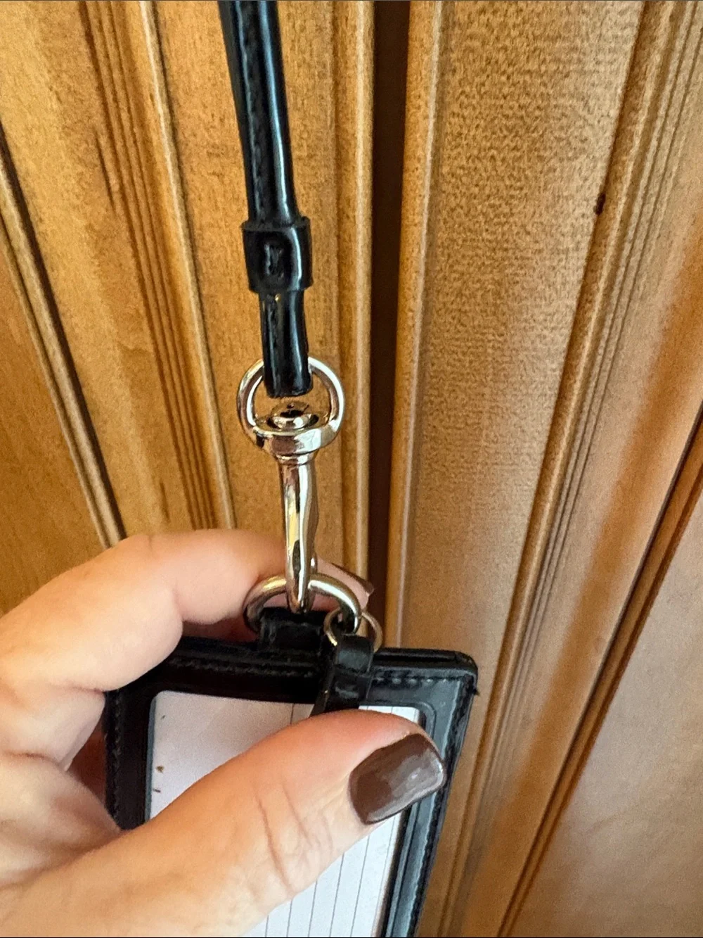Coach lanyard card